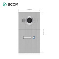 Bcom multi appartement touch screen interfon video intercom 2 indoor monitor with cat 6 cable connect